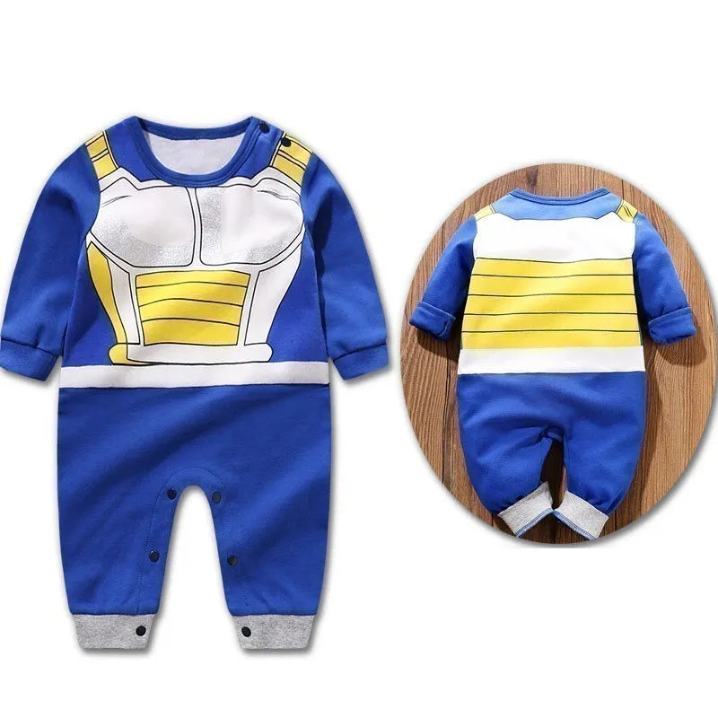 Baby Sommer kurz ärmel ige Baumwolle Anime Overall Jungen Mädchen Rollenspiel Kostüme Baby Kurzarm Body suits Kinder Stram pler