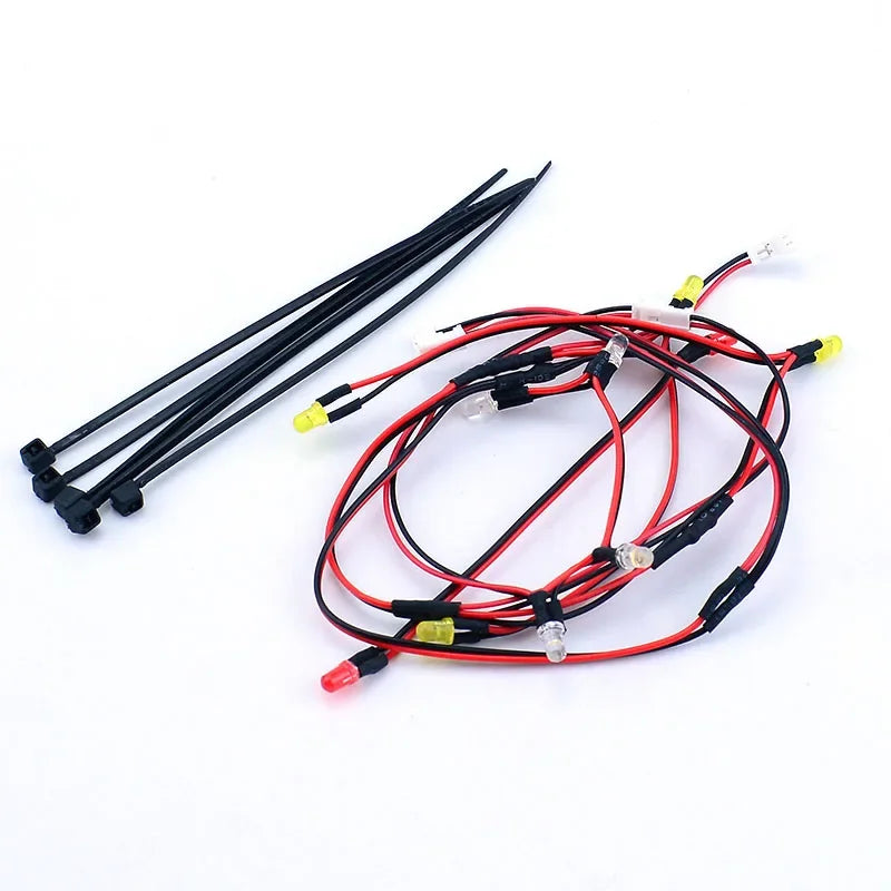 LED 5V Lighting Upgrade System Front and Rear Lamp for 1/24 RC Crawler Car FMS FCX24M Camel Cup Discovery Range Rover Parts.