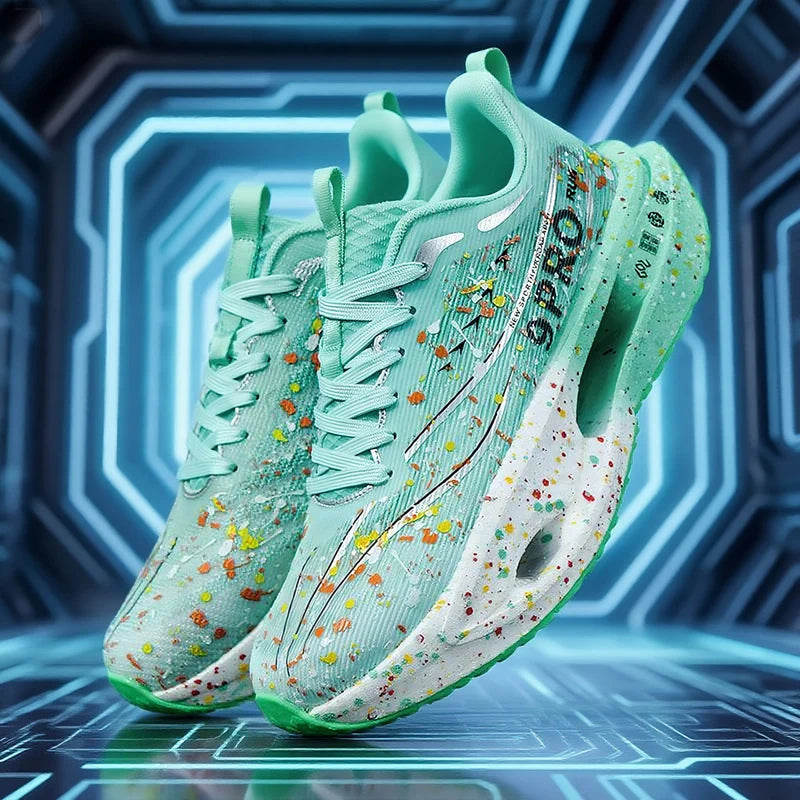 New Soft Sole Cushioning Men's Running Shoes for Women High-quality Road Jogging Shoes Light Comfy Sneakers Reflective Night Run