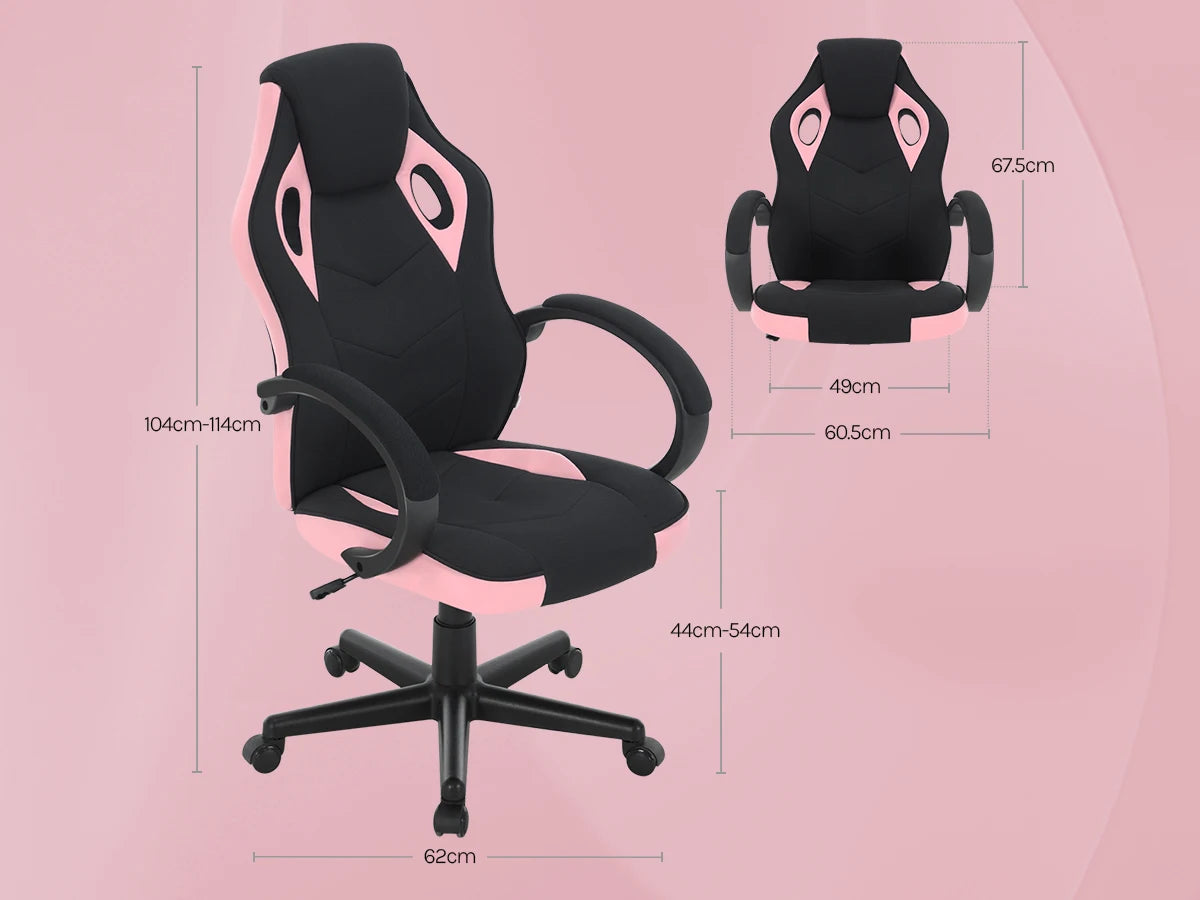 Ergonomisches Design, Gaming-Stuhl, Gamer-Sessel, Büro-Computerstuhl, Neigungsmechanismus, höhenverstellbar, 360° °   Drehbare hohe Rückenlehne