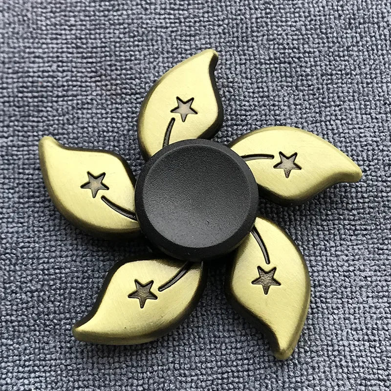 New Bronze Metal Alloy Fidget Spinner R188 Mute Bearing Hand Spinner Fingertip Gyro Stress Relief Toys For Kids Adult.