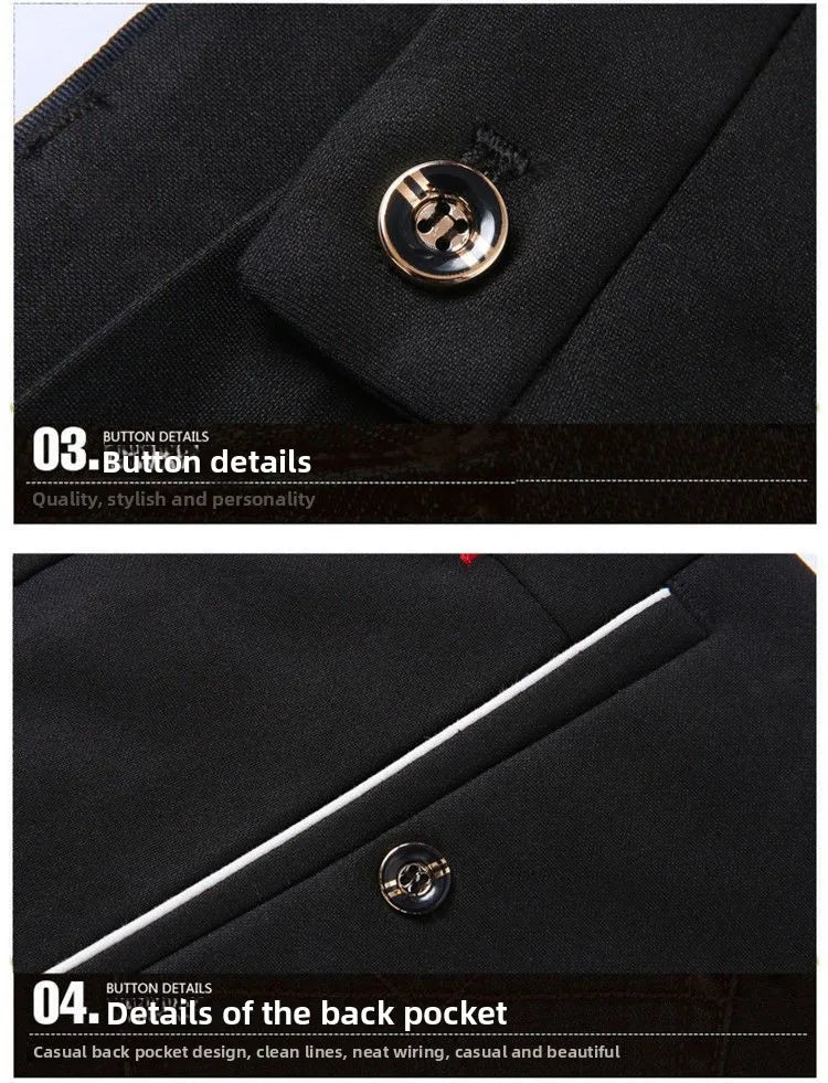 Men's Travel Dress Pants Stretch, No Iron Required Business Trousers, British Classic Slim Fit Lightweight Office Work Pants