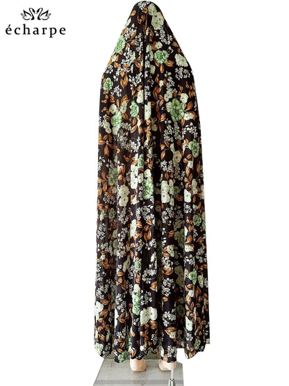 6XL Ramadan Muslim Pullover Sleeveless Dress Women Prayer Garment Arab Jibab Dubai Abaya Islamic Femmel Khimar Worship Robe.