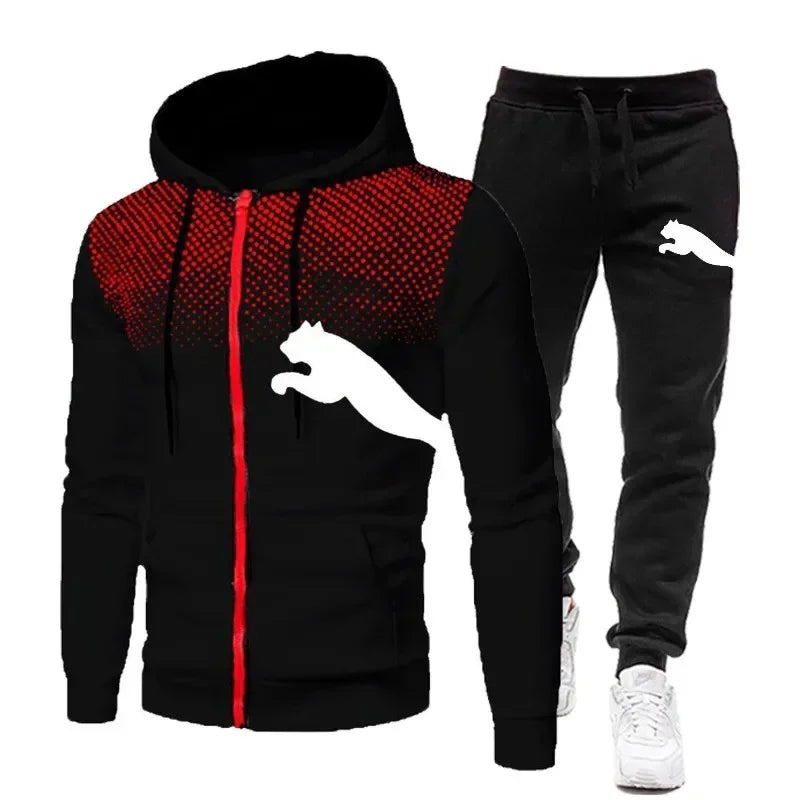 2025 Men's Autumn/Winter Hoodie Set, men's fashion autumn/winter designer clothing, hoodie + long pants set, jogging sportswear.