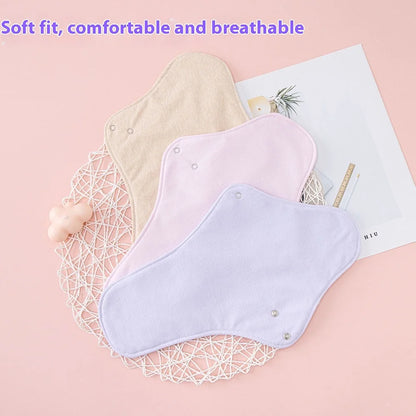 Waterproof Urine Barrier Washable Panties Liners Pad Menstrual Sanitary Napkin Reuse Snap Button Leak-proof Cotton Underwear.