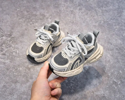 Boys Girls Running Shoes Thick Soft Sole Children Sneakers Mesh Breathable 2025 New Fashion Kids Sports Shoes for Students Trend.