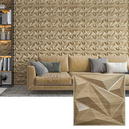 10pcs Diamond Design Decorated 3D Wallpanel, 30cmx30cm Matte White/Black/Golden, Diy Home Decoration Wallboard Wall stickers