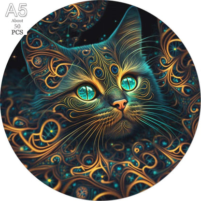 Deer in The Forest Wooden Puzzle Unique Shape Animal Puzzle Adult Relaxation Gift Exquisite Boxed Set with Decorative Artworks