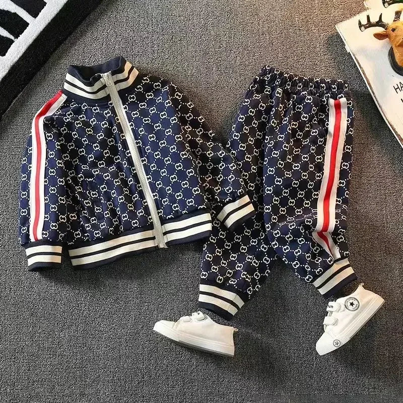 Spring Autumn Boys Clothing Sets Kids Fashion Cotton Coats+Pants 2pcs Tracksuits For Baby Children Sports Suits Toddler 2-12T.