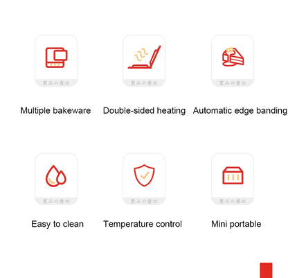 650W Electric Sandwich Maker Waffle Machine Toaster Baker Takoyaki Pancake Donuts Sandwichera Breakfast Machine 220V.