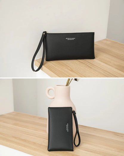 MIYIN Women's Purse long ultra-thin credit card bag minimalist zero purse thin large capacity zipper hold bag handbag purse girl