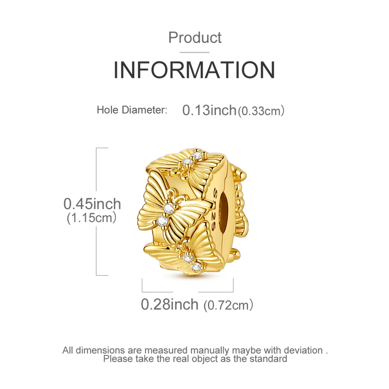 Gold Series DIY Charms Bead Original 925 Sterling Silver Inlaid Zirconium Sun Leopard Pendants Fit Bracelet Jewelry Gift Marking