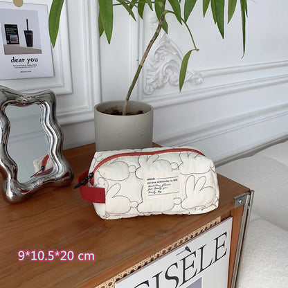 2025 Cute Rabbit Travel Cosmetic Lipstick Purse Storage Bag Kawaii Women Makeup Handbags Organizer Wallet Pouch Pencil Case Bags