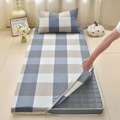 WOSTAR Geometric printed mattress protector cover with zipper fully enclosed single bed sheet pure cotton protection pad 90x190