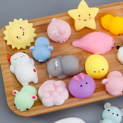 50-5PCS Mochi Squishies Kawaii Anima Squishy Toys For Kids Antistress Ball Squeeze Party Favors Stress Relief Toys For Birthday.