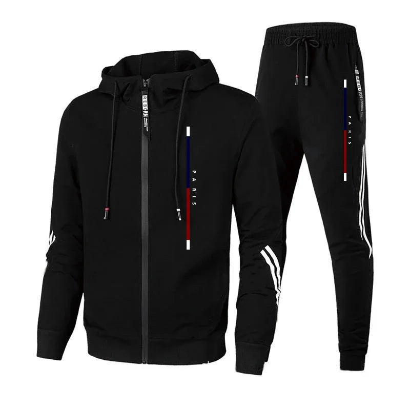 Fashion Men's Tracksuit Autumn Winter Casual Quality Pullover Single Sweatshirt Hoodies Sweatpants Sports Outdoor Daily Clothing.