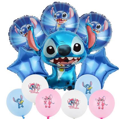 Disney Stitch Geburtstagsparty-Luftballons, Lilo & Stitch-Ballon-Sets, Babyparty für Kinder, Geburtstagsparty-Dekorationen, Zubehör, Geschenke
