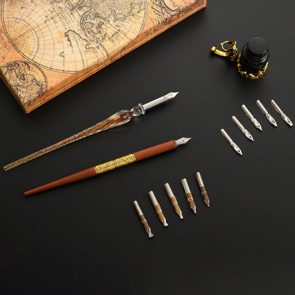 Dip Pen Füllfederhalter Stern Sternenhimmel Glas Kalligraphie Tintenstift Briefpapier Geschenk.