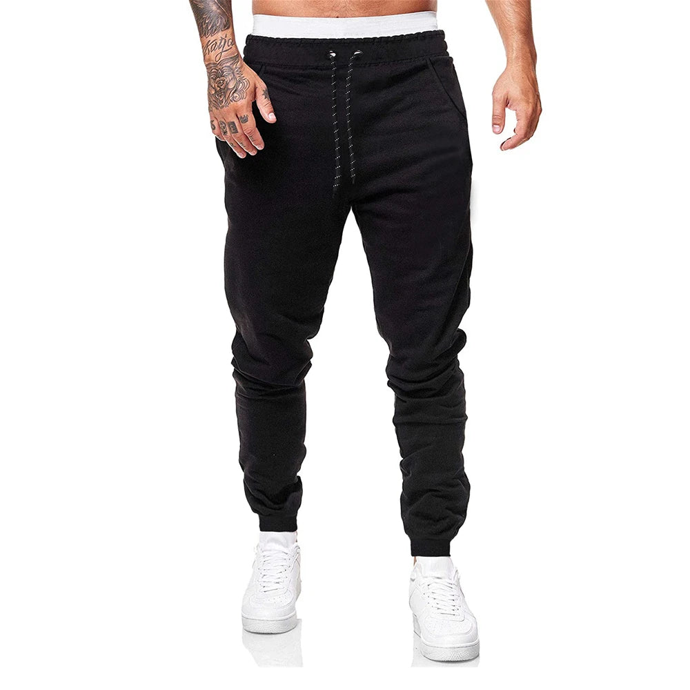 FGKKS 2023 New Loose Sport Pants Men's Slim-Fit Trend Straight Running Trouser High-Quality Design Casual Sweatpants Male.