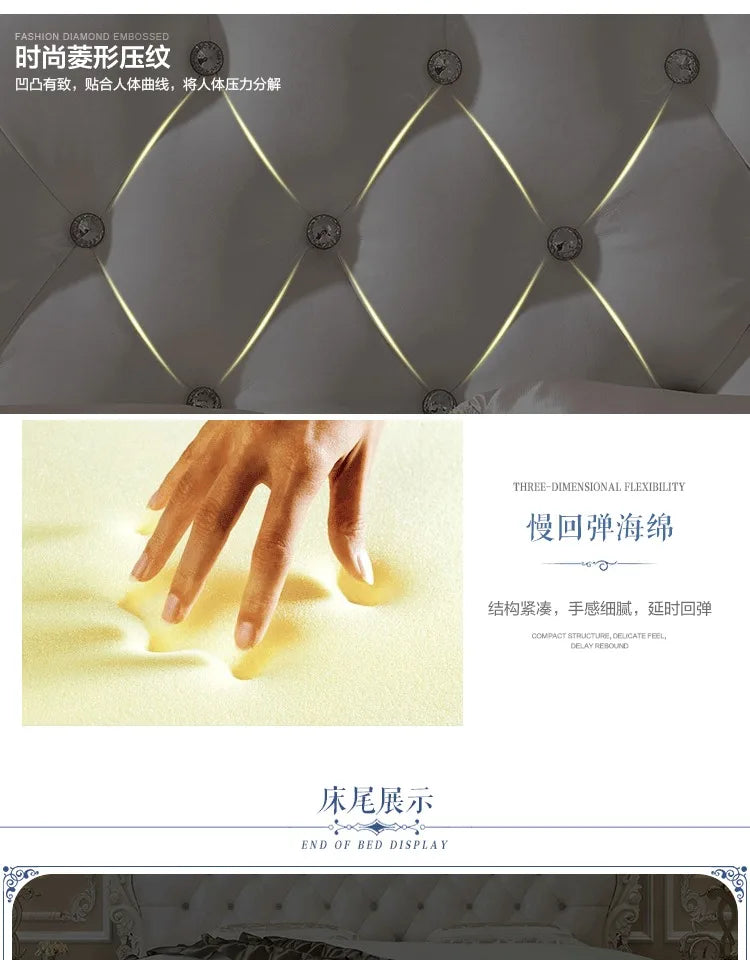 Multifunktionales Doppelbett mit Stauraum, europäisches minimalistisches Camping-Zubehörbett, luxuriöse moderne Camas De Dormitorio-Möbel