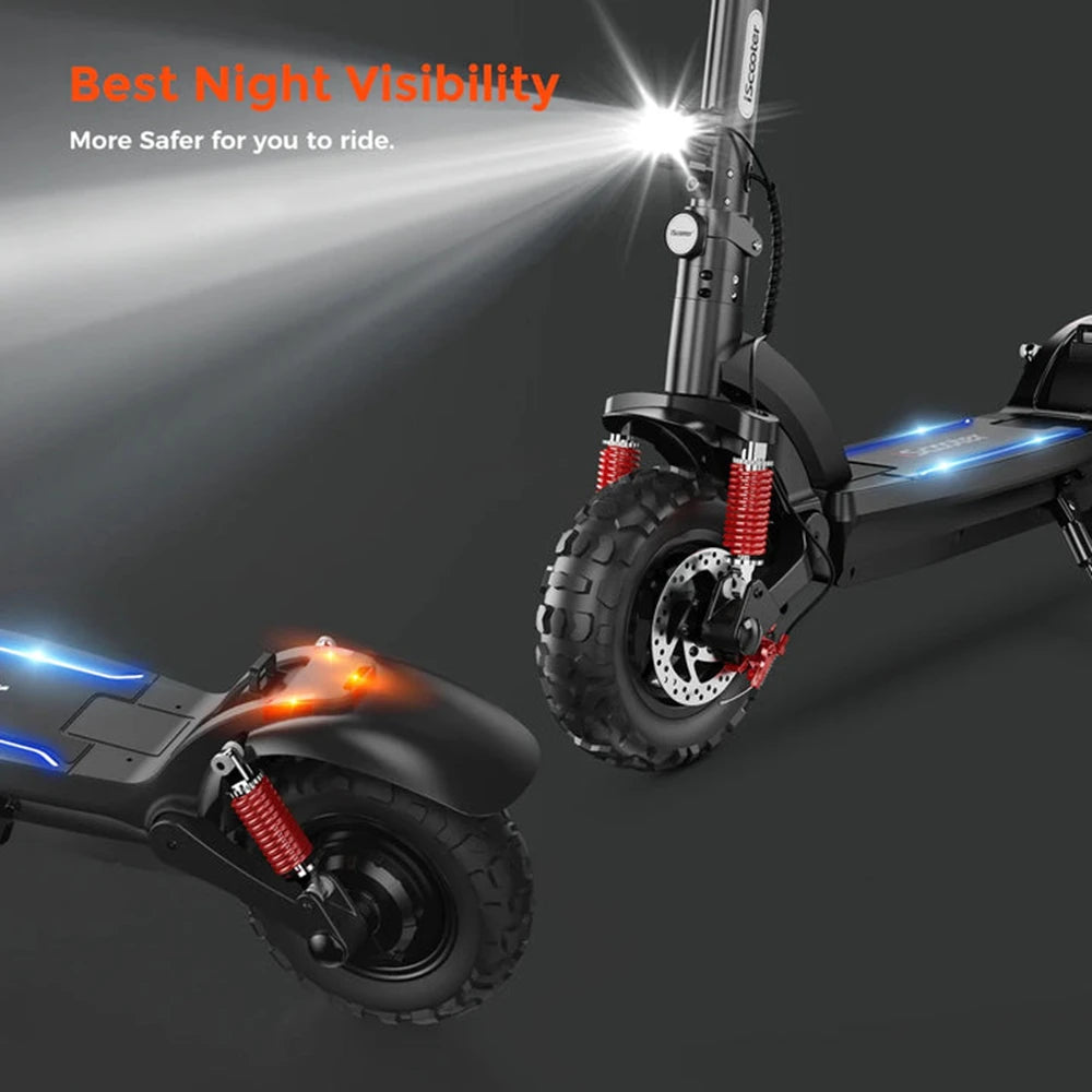 iScooter iX5Plus Foldable Adult Electric Scooter E-Scooter 45 KM/H Electric Kick Scooter 1000W Skateboards 48V 17.5Ah Kickboard.