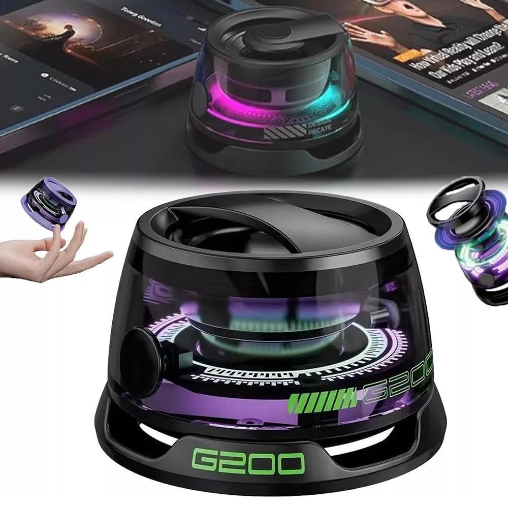 G200 Magnetic Portable Bluetooth 5.3 Speaker Mini Sound Box Multifunctional LED Color Light Stereo Soundbar Wireless Loudspeaker