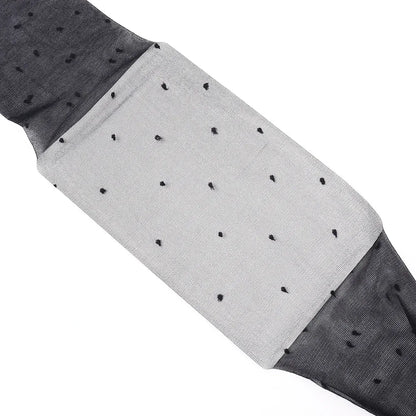 Sexy Dot Printed Women's Tights Black High Waist Elastic Pantyhose Ultra-Thin Translucent Soft Leggings Anti-hook Silk Socks.
