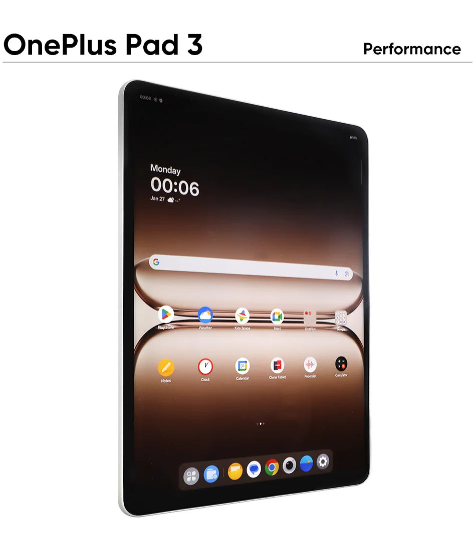 Global Version OnePlus Pad 3 13.2inches Tablet 144Hz Screen 12140mAh Snapdragon 8 Battery 13MP Rear Camera 8 Speakers 80W Charge.
