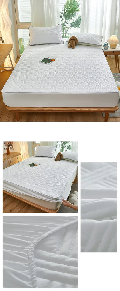 Printed Bedspread Bed 90/120/150/180cm Cover Thicken Bed Linen Sheets fundas de colchón Non-slip Mattress Covers (No Pillowcase)