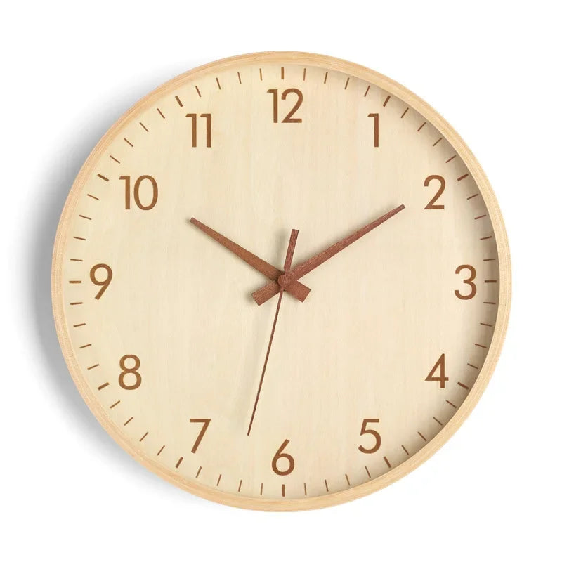Wanduhr Wohnzimmer Zuhause Wandbehang Massivholz moderne einfache Uhr mittelalterliche Uhr Log Schlafzimmer Dekoration