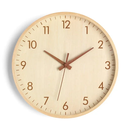 Wanduhr Wohnzimmer Zuhause Wandbehang Massivholz moderne einfache Uhr mittelalterliche Uhr Log Schlafzimmer Dekoration