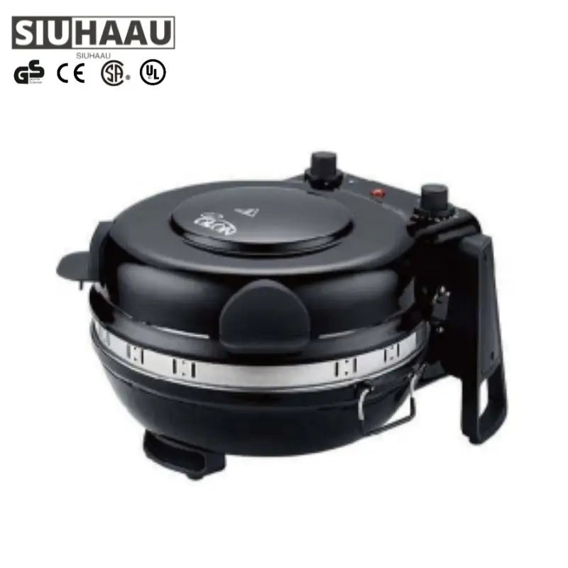 Elektrischer eingebauter Pizzaofen aus Edelstahl für den Innenbereich, Grillmaschine mit Backofen, Steinbackform