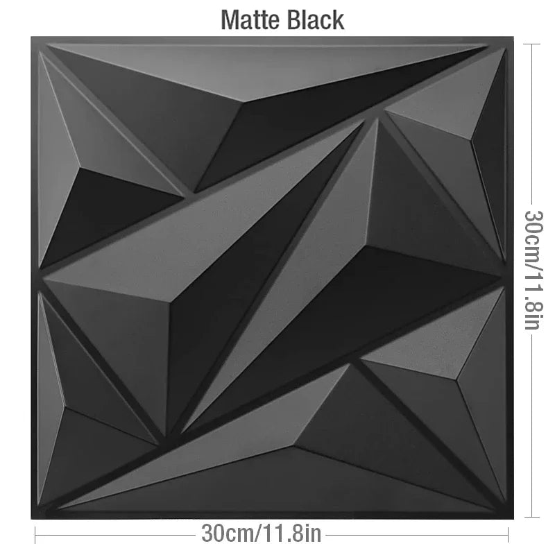 12pcs/1m² 30cm wall renovation 3D Stereo Wall Panel Diamond Wood grain tile 3D wall sticker living room Bathroom Waterproof pape