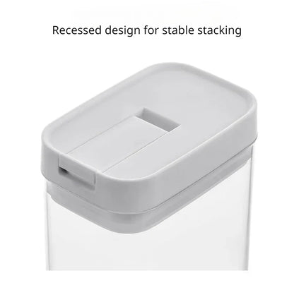 Sealed Plastic Food Storage Box Cereal Candy Dried Jars with Lid Fridge StorageTank Containers Household Items Kitchen Organizer.