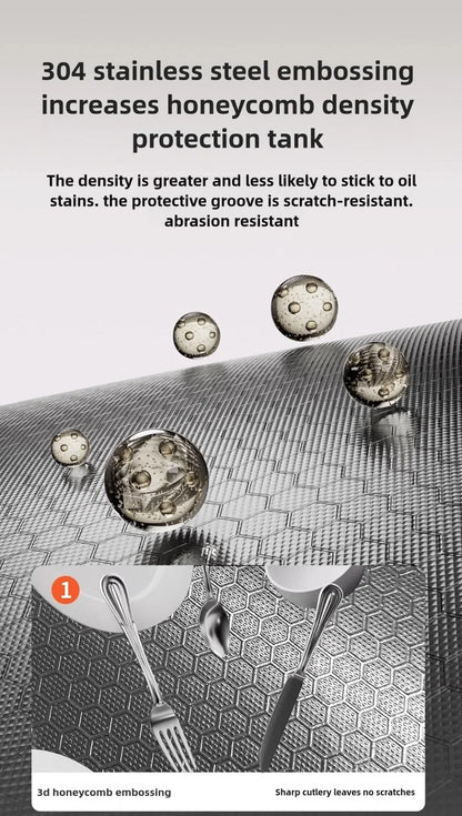 Stainless Steel Kitchen Sink Waterfall Faucet Large Single Sink Intelligent Dishwasher Sink Digital Display and Light Effects