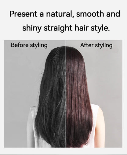 2-in-1 Hair Straightener and Dryer Combo - Negative Ion Heating Flat Iron for Quick, Long - Lasting Hair Styling at Home，salon.