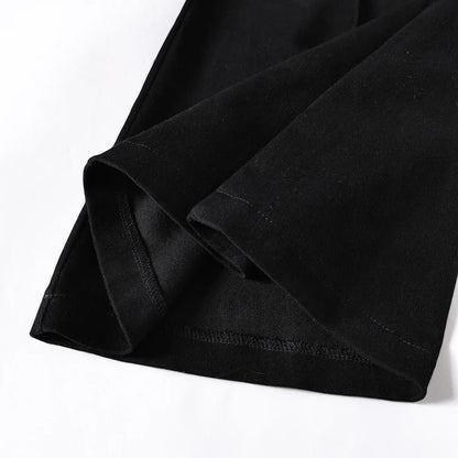 2025 Y2k Retro Emo 2000s Women's Black Flare Pants Streetwear Fashion Trousers Harajuku Wide Yoga Pants 90s Aesthetic Clothes.