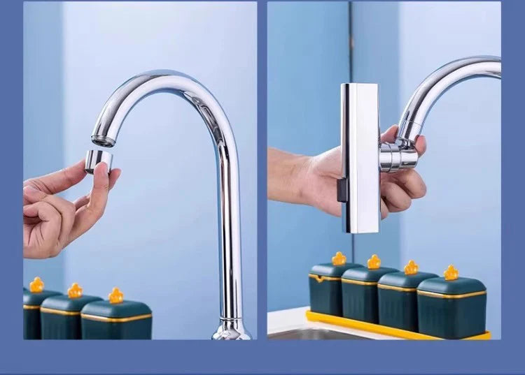 3-speed Waterfall Water Outlet Multi-function Faucet Extender Universal Rotating Nozzle Splash-proof Kitchen Artifact