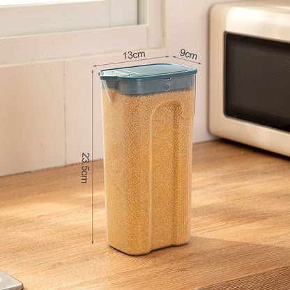 Food Grade PP Storage Box Sealed Grain Rice Container Organizer Moisture-Proof Fresh-keeping Tank Jars Kitchen Accessories.