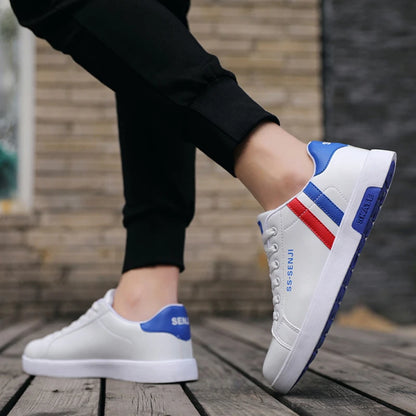 High Quality Men Sneakers Leather Outdoor Casual Shoes Lace-up Hot Sale Mens Vulcanized Shoes Trendy Men Shoes New Tenis Hombres.