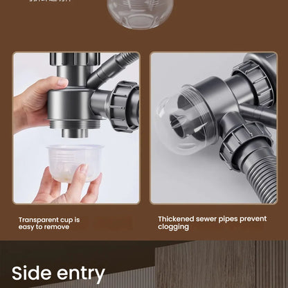 Kitchen Sink Stainless Steel Rice Grain Pattern Multifunctional Wear and Stain Resistant Large Single Slot Wash Dish Basin