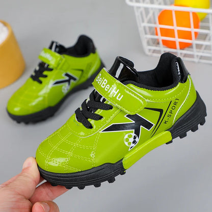 Soccer Cleats for Kids 2024 New Children Football Cleats Fashion Firm Ground Soccer Shoes.