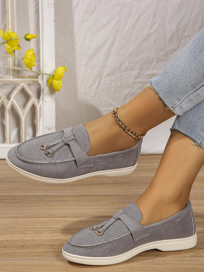 New Lefu Shoes Women's Soft Leather Retro Lazy Man Step on Thick Sole Flat Bottom Comfortable Single Shoe  Zapatos Para Niña.