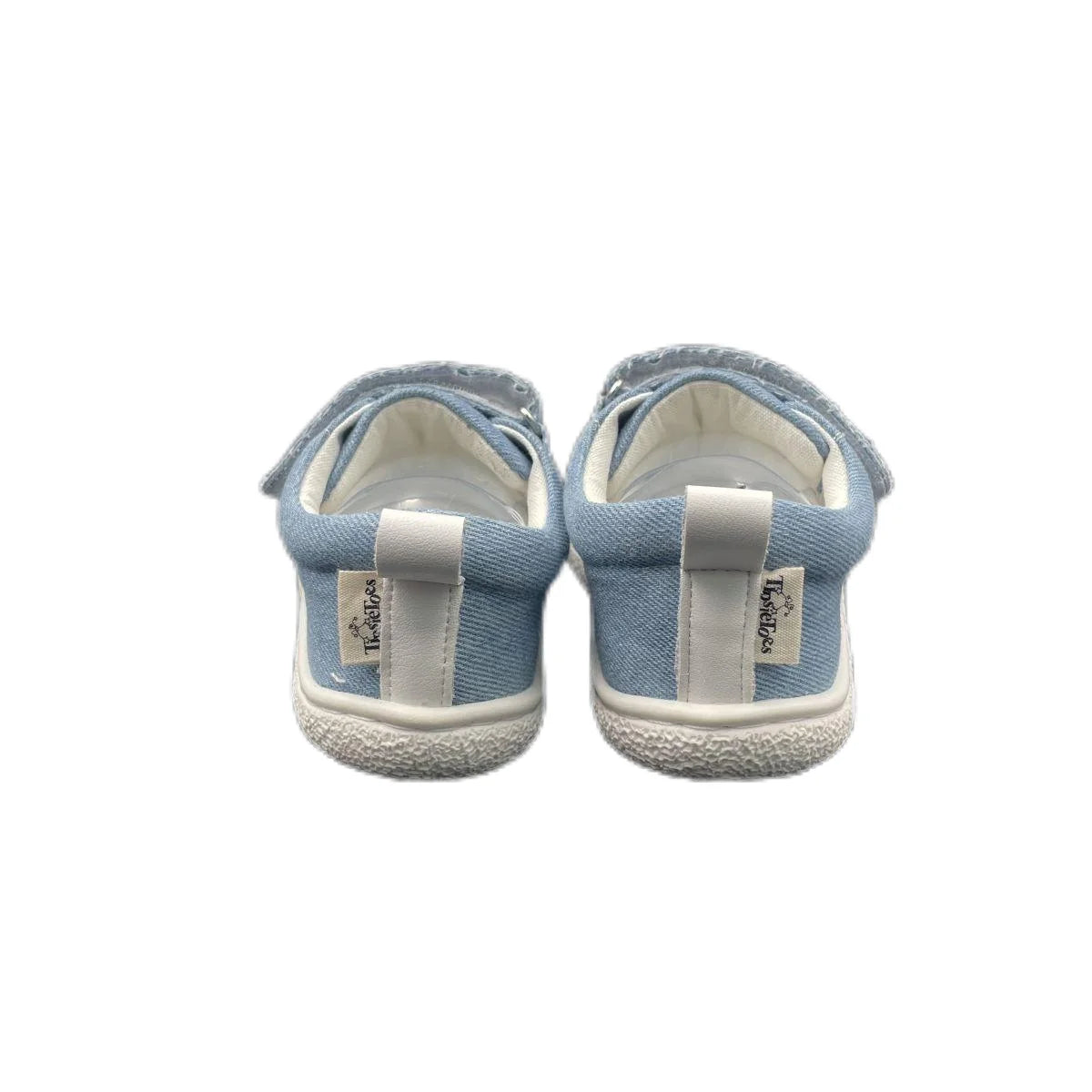 Tipsietoes New 2025 Genuine Leather Shoe For Girls And Boys Kids Barefoot Sneaker Light Weight Minimalist Elastic Double Strape.