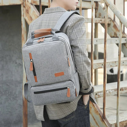New casual men's shoulder bag set of three outdoor travel computer backpack men's shoulder bag.