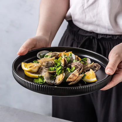 KINGLANG Nordic Creative Ceramics Plates matte glazed bowl Dishes Individual  Ins style Dishes Bowl Household Tableware.