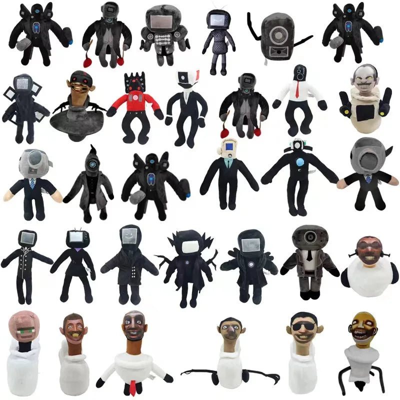 Skibidi Toilet Stuffed Plush Doll Toys Collectible Gifts for Kids Fans Adults Birthday Anime Game Figure Titan  TV Man Cameraman.
