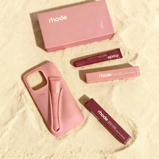 Phone Case for IPhone 15 16 14 13 12 11 Pro Max Plus 17 Air Lip Gloss Holder Silicone Shockproof Cover with Box and Lipstick.