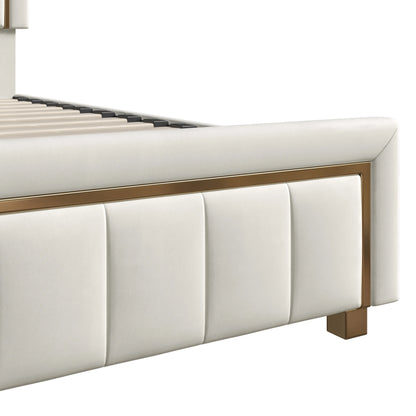 Fangange Polsterbett 40 x 200 cm, hydraulisches Bett mit Lattenrost, Stauraumbett mit Kopfteil, Funktionsbett, Samt, ohne Matratze