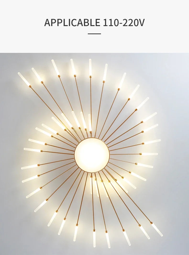 Moderne Led Feuerwerk Anhänger Lampen für Wohnzimmer Schlafzimmer Kronleuchter Led Decke Hängen Lampe Hause Einrichtungs beleuchtung.